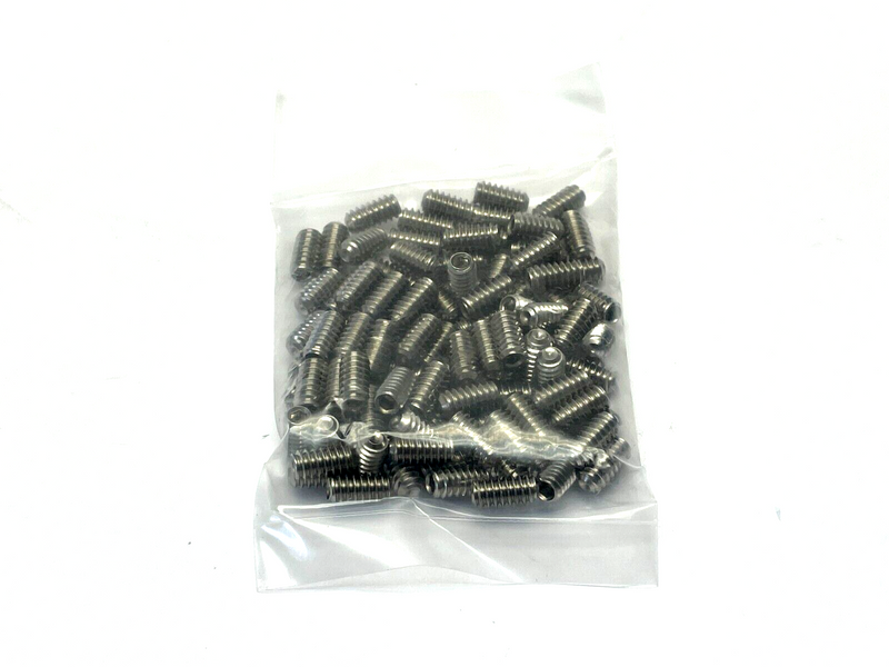 #10-24 x 3/8 Socket Set Screws Cup Point Coarse Brass (100/Pkg.)