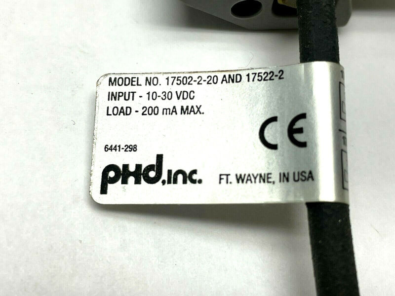 PHD 17502-2-20 Solid State Reed Switch w/ 17000-34-5 Bracket