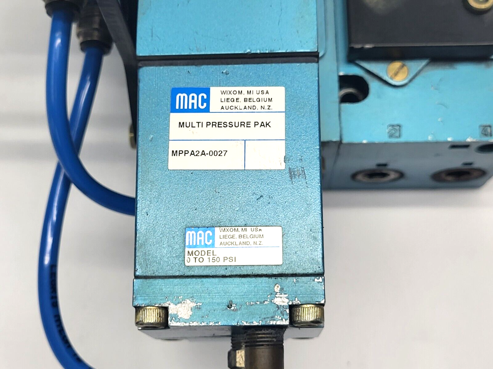 MAC Valves MM-A2B-231 Manifold w/ MPPA2A-0027 Pressure Pak - Maverick Industrial Sales