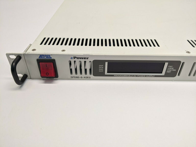 Ametek Amrel SPD60-6-K0E0 Rev D ePower Programmable DC Power Supply 60V 6A - Maverick Industrial Sales