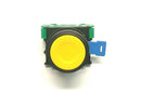 C3Controls PBO-FCYW-NO Yellow Momentary Flush 30mm Industrial Pushbutton 1NO - Maverick Industrial Sales