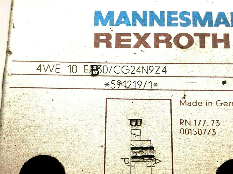 Mannesmann Rexroth 4WE 10 EB30/CG24N9Z4 Hydraulic Solenoid Valve - Maverick Industrial Sales