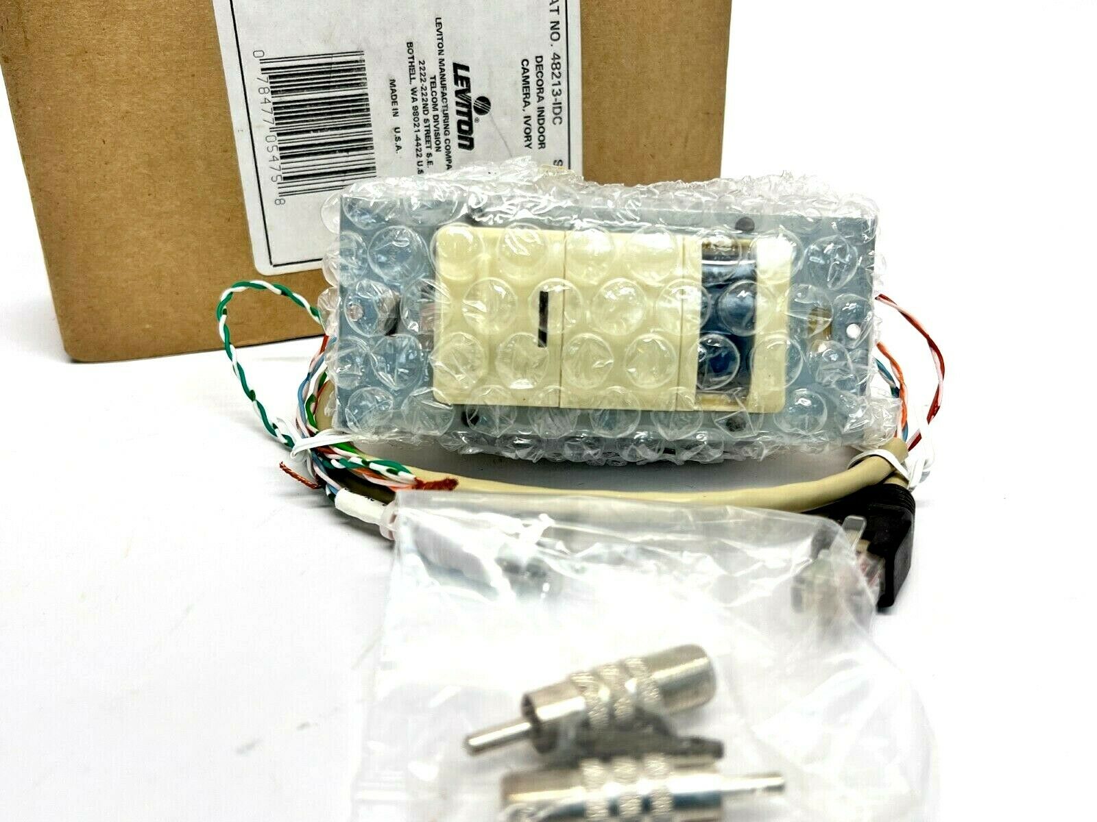 Leviton 48213-IDC Decora Indoor Camera Ivory - Maverick Industrial Sales