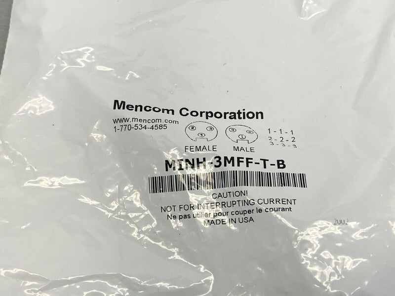 Mencom MINH-3MFF-T-B Mini 7/8" Connector T Splitter 3 Pole - Maverick Industrial Sales