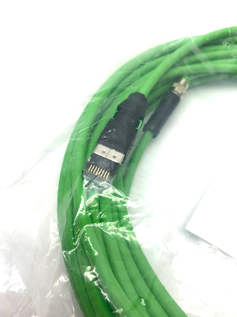 Keyence OP-88450 M8 male RJ45 Ethernet cable 10 m - Maverick Industrial Sales