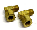 Brass Elbow Compression Fitting 8mm OD Tube to 7/16-20 NPT Male Thread LOT OF 2 - Maverick Industrial Sales