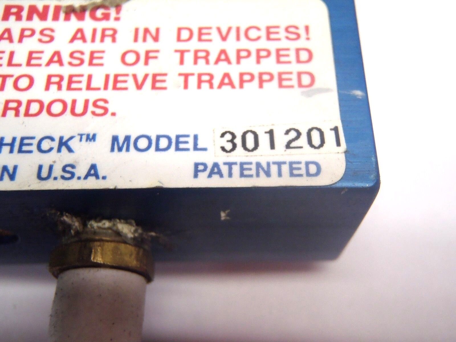 Aladco Nu-Check 301201 Check Valve NPTE W/ Override - Maverick Industrial Sales