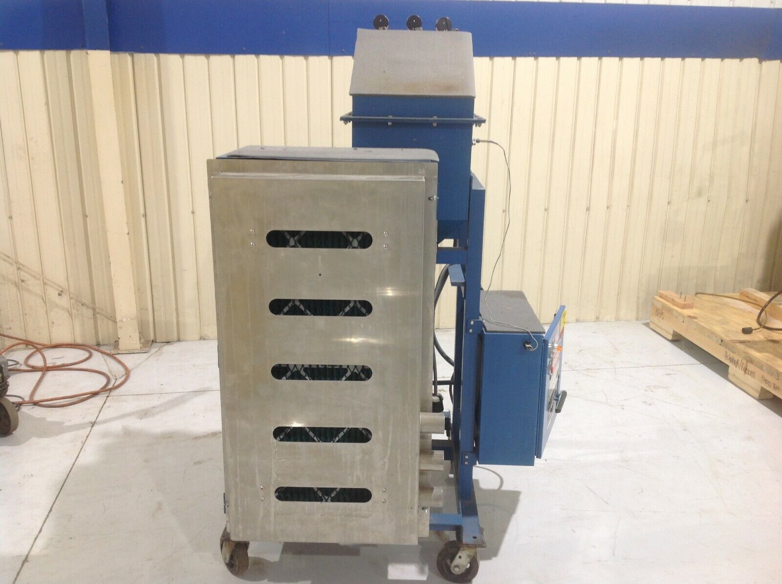 Bilco Heated Air Blower 460V with Chromalox CAB1511SSXX and Baldor M3613T - For parts or not working - Maverick Industrial Sales