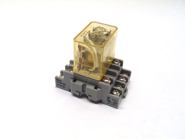 Idec SH4B-05 97310C Relay Base Socket W/ Idec RH4B-U Relay - Maverick Industrial Sales