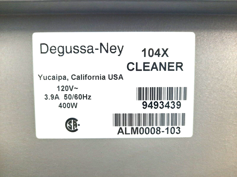 NEY 104X ULTRAsonik Cleaner w/ Adjustable Controls 11Qt ALM0048-101 w/ Beakers - Maverick Industrial Sales