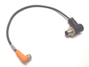 IFM Electronic Efector EVC005 4 Pin Right Angle Connector Cable Cordset 9" - Maverick Industrial Sales