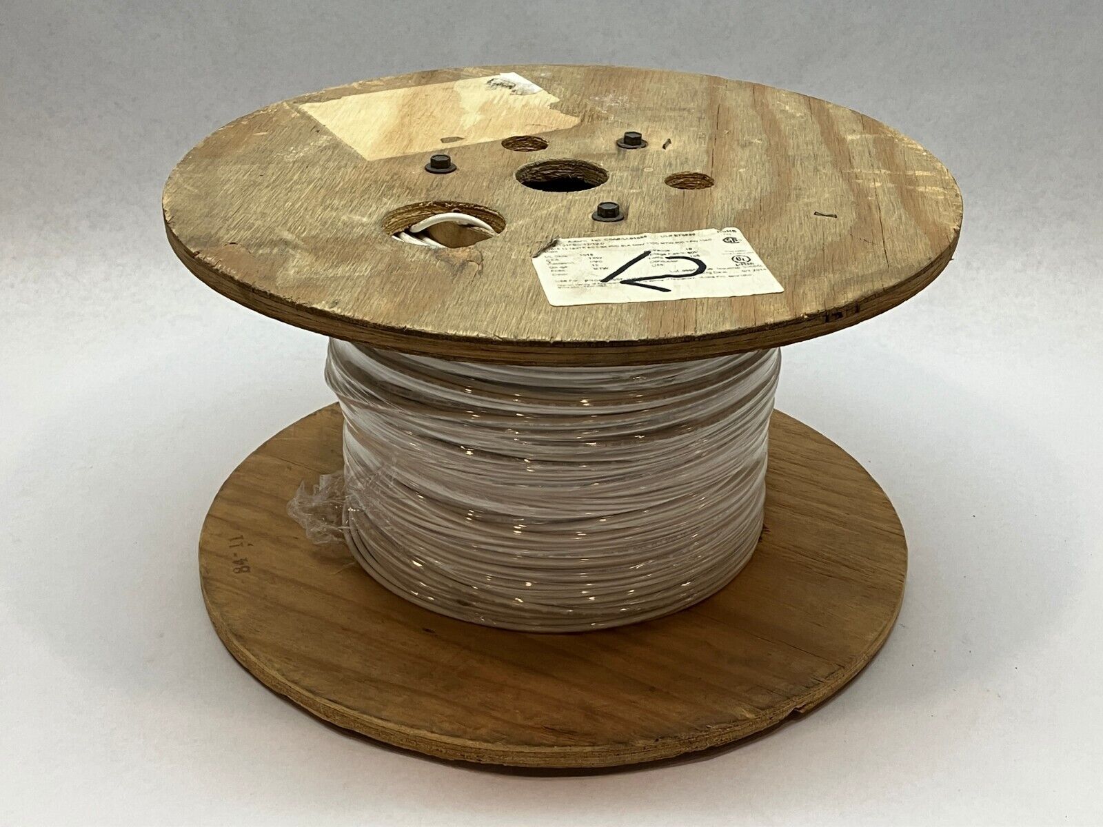 MTW-12G-02 | American Wire & Cable Co Wire 12G 19XBC MTW White 1075ft SPOOL - New – Open box - Maverick Industrial Sales