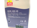 Mean Well WDR-480-48 Industrial Power Supply, 48V DC, 10A, DIN Rail Mount - Maverick Industrial Sales