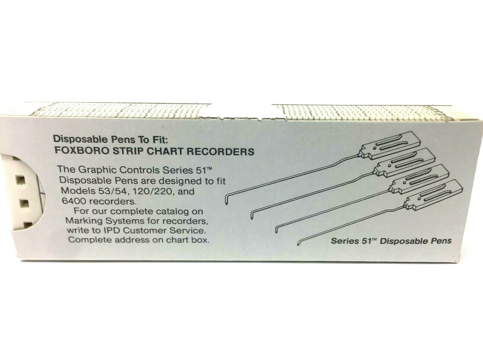 Graphic Controls 53003-6TX Foxboro Strip Charts Light Gray 4.641" x 51' - Maverick Industrial Sales