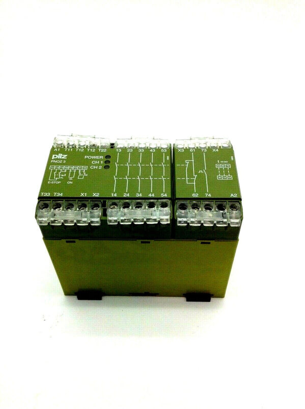 Pilz PNOZ3 24VDC 5S1ON 2 Channel Safety Relay 8A 240VAC 474894 - Maverick Industrial Sales