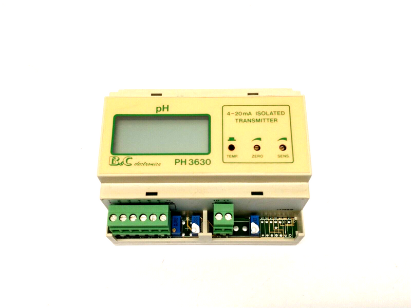 B&C Electronics PH3630 2-Wire DIN Rail pH Transmitter 2778910 - Maverick Industrial Sales