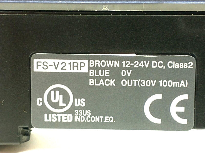 Keyence FS-V21RP Fiber Amplifier Main Unit PNP 3-Pin Male Connector 27" Cable - Maverick Industrial Sales