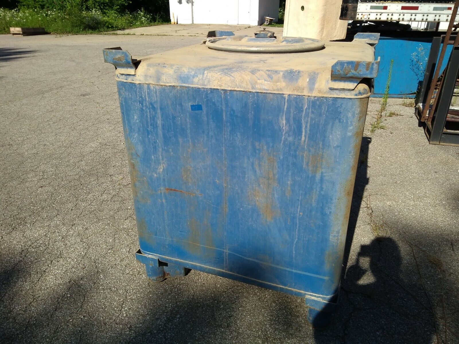 Clawson Tank D01 57 Forkable 345 Gallon Steel Storage Tank Refurbished 7 PSI - Used - Maverick Industrial Sales