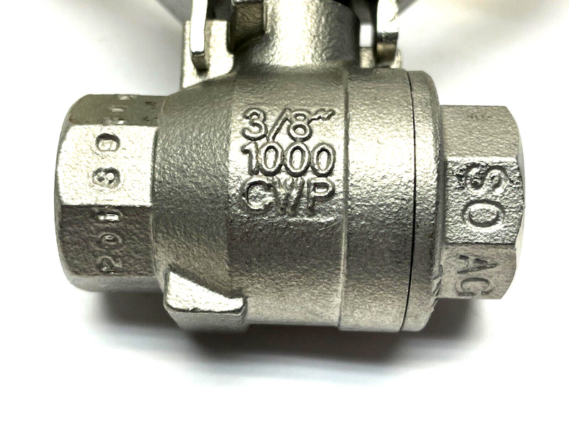 Sharpe Manual Ball Valve 3/8" CF8M 1000CWP - Maverick Industrial Sales