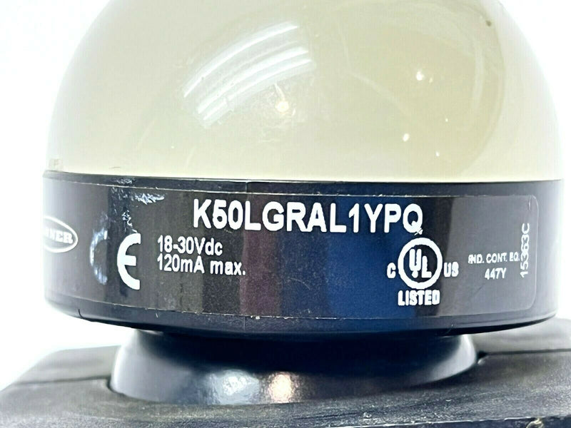 Banner K50LGRAL1YPQ LED Indicator 3-Color 79478 w/ SMB3018SC Bracket - Maverick Industrial Sales