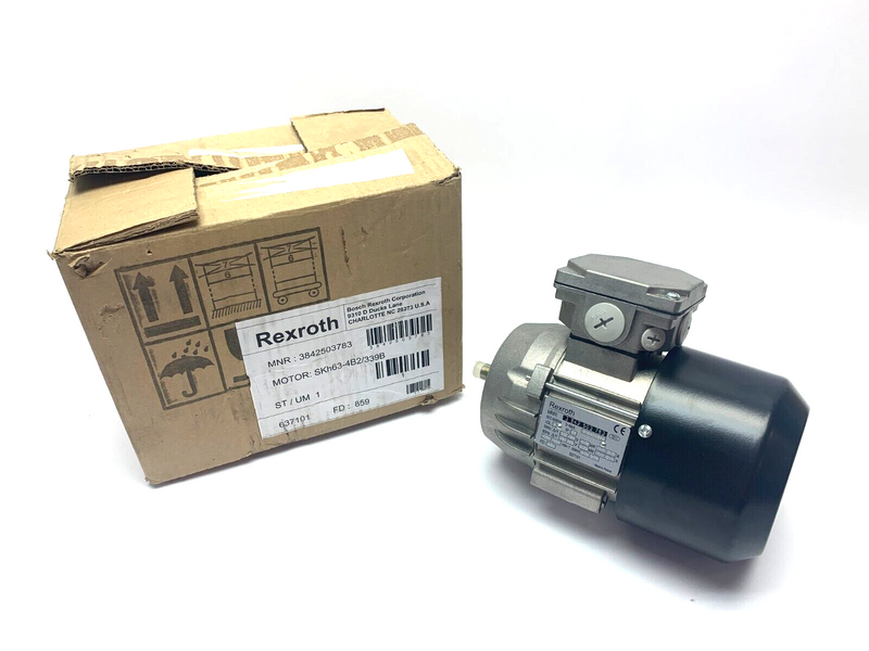 Bosch Rexroth 3842503783 Electric Motor 1660 RPM 3PH 254/460 60HZ - Maverick Industrial Sales