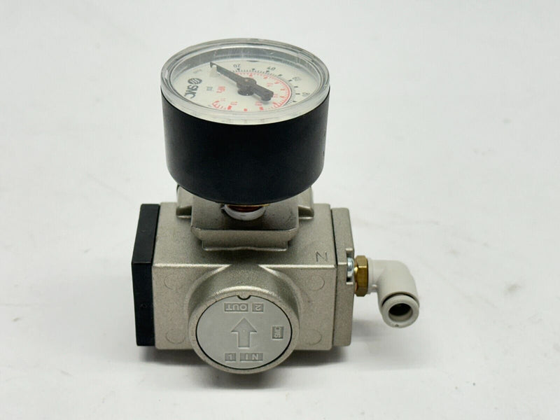 SMC AR20K-N01-Z Pneumatic Regulator w/ Pressure Gauge - Maverick Industrial Sales