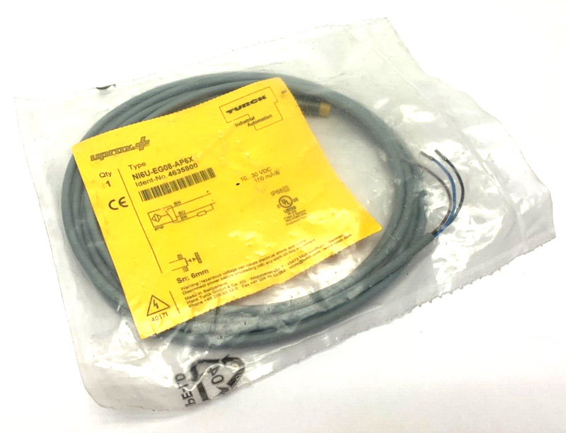 Turck NI6U-EG08-AP6X Inductive Proximity Sensor 10-30VDC 4635800 - Maverick Industrial Sales