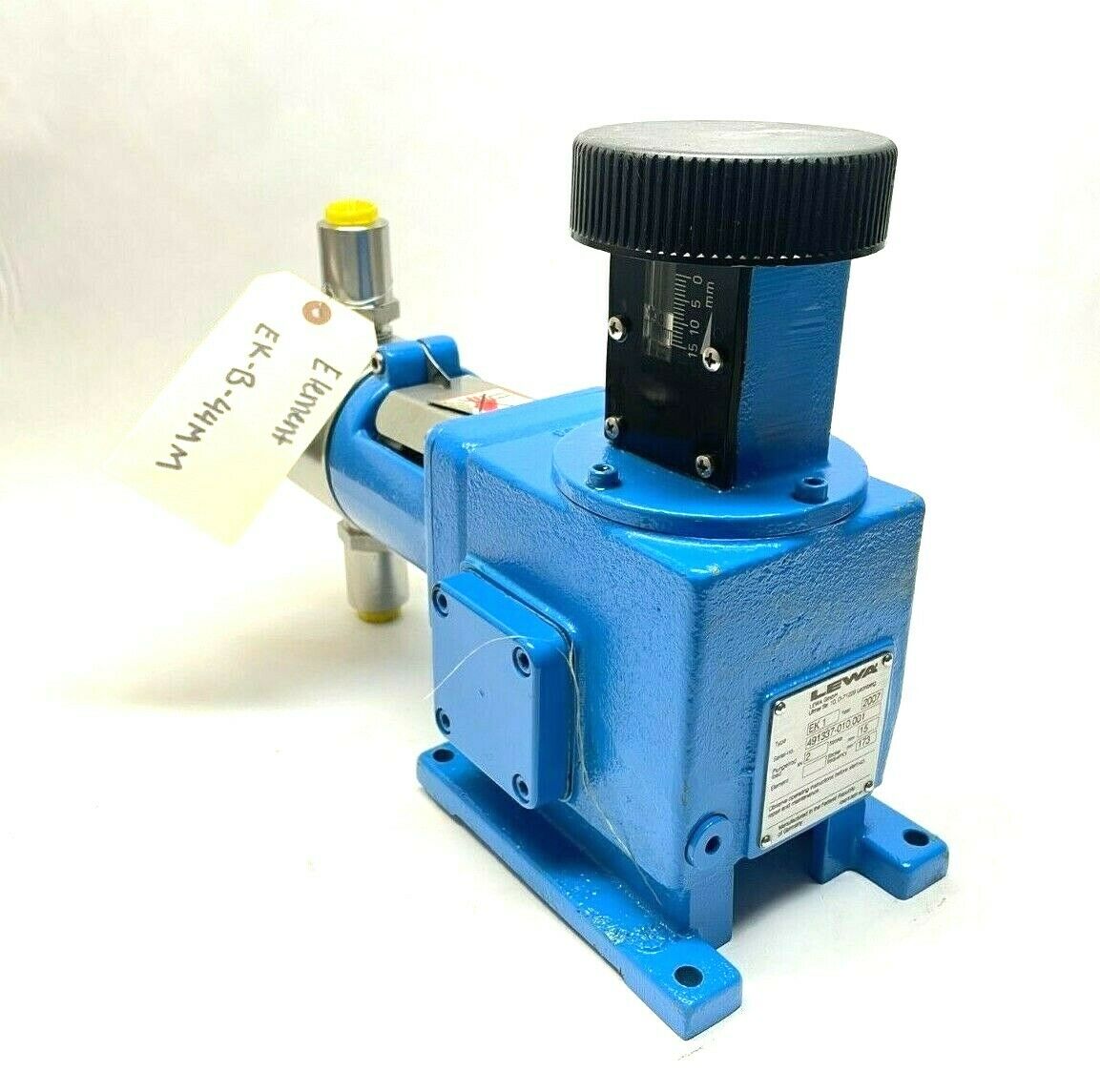 Lewa EK1 Ecoflow Diaphragm Metering Dosing Pump, 15mm Stroke, 2 kN Thrust (2007) - Maverick Industrial Sales