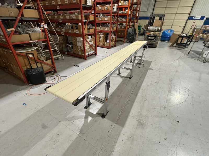 Dorner 242818-0200 Series 2200 Flat Belt Conveyor, 14'L x 18"W, 16"W Belt - Maverick Industrial Sales