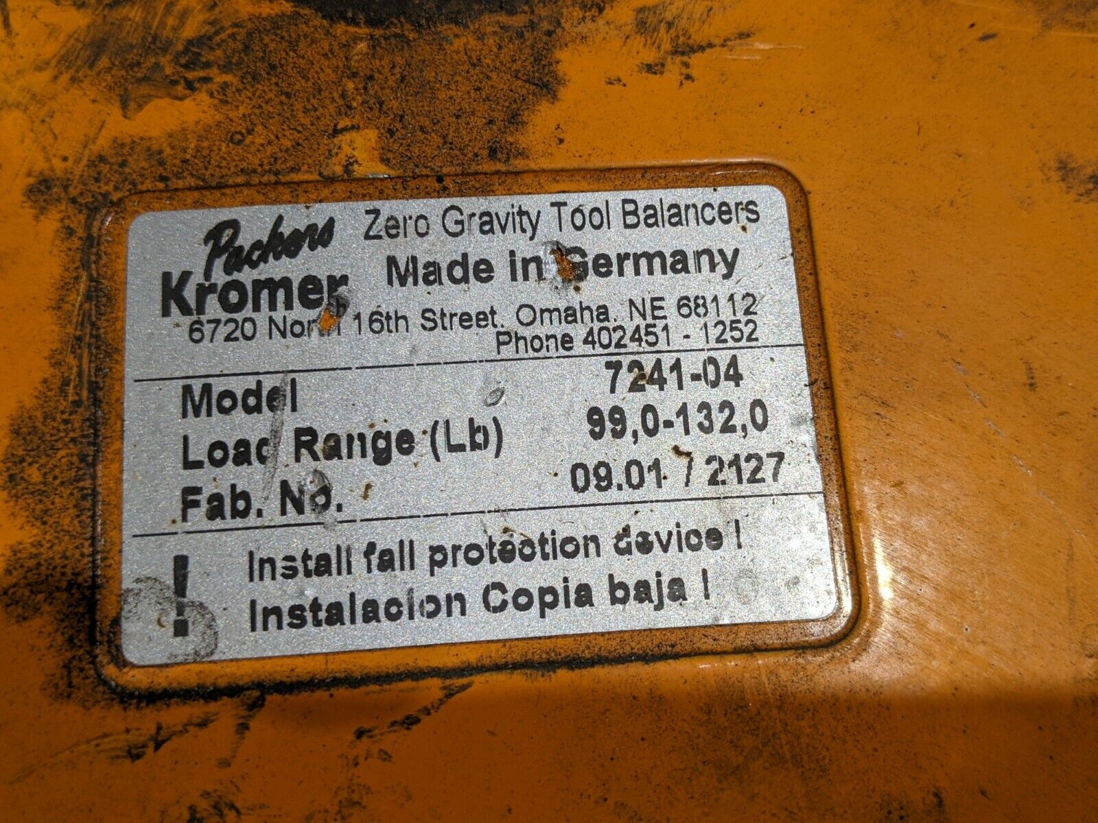 Packers Kromer 7241-4, 7241-6, 7241-3, 7241-5 Tool Balancer LOT OF 16 - Maverick Industrial Sales