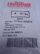 LOT OF 6 HELICOIL P1084-5EN075 M5X0.8 FREE RUNNING INSERTS 5PK 30 HELICOILS - Maverick Industrial Sales