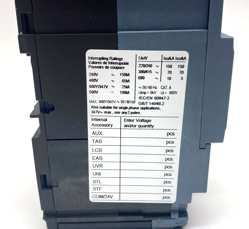 Siemens 3VA5120-6EC31-0AA0 Molded Case Circuit Breaker 3-Pole 125H 3p TM230 - Maverick Industrial Sales