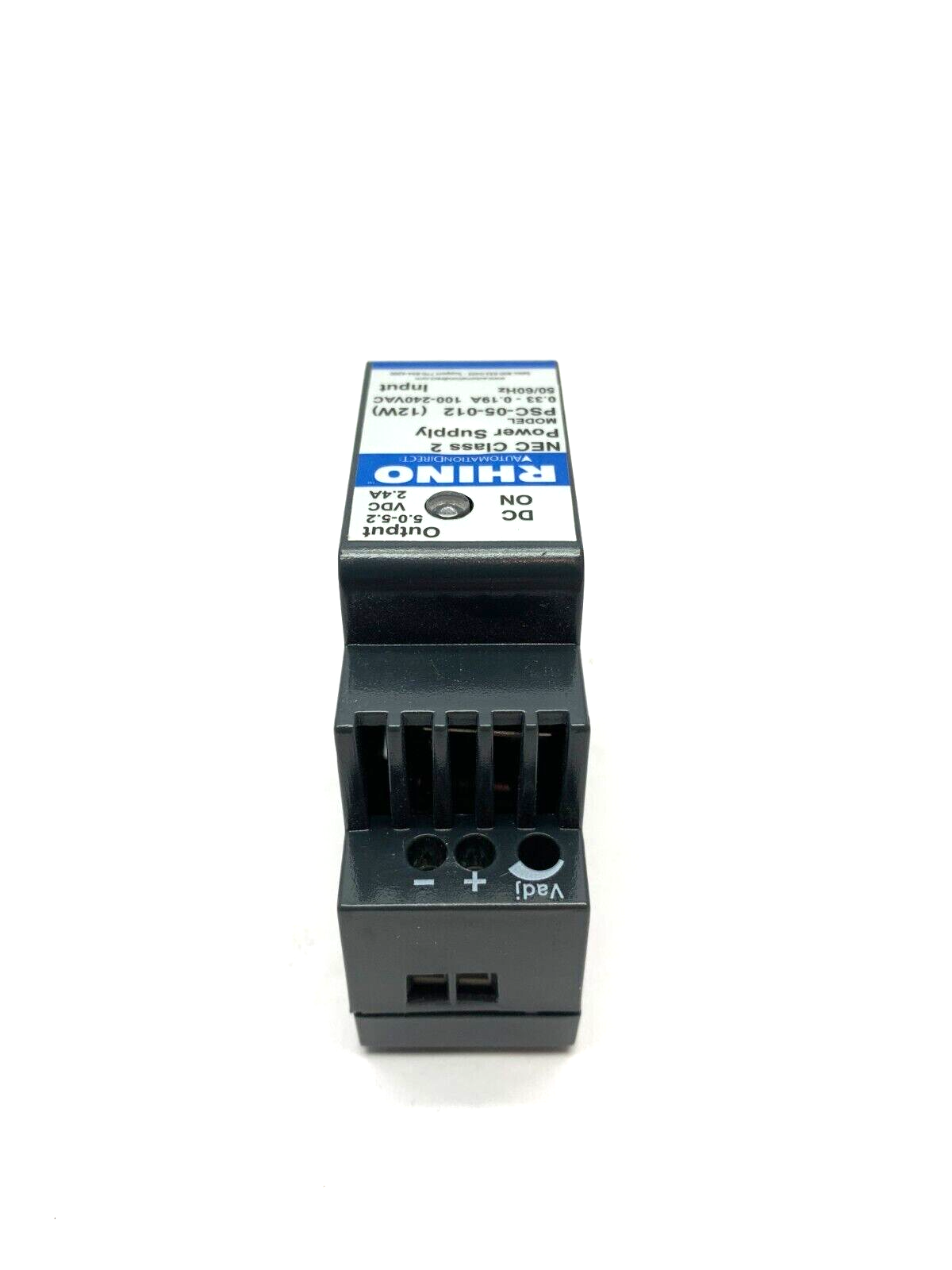Rhino PSC-05-012 Automation Direct Power Supply NEC Class 2 100-240VAC 12W - Maverick Industrial Sales