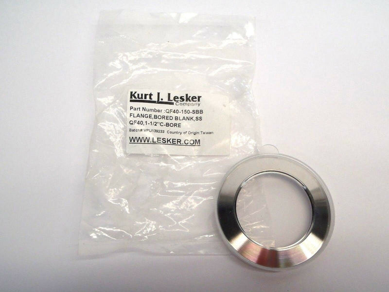 Kurt J. Lesker QF40-150-SBB Flange, Bored Blank, SS QF40, 1-1/2” C-Bore - Maverick Industrial Sales