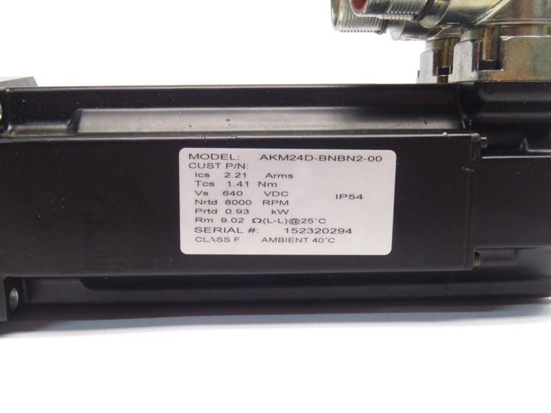 Kollmorgen AKM24D-BNBN2-00 Motion Control Servo Motor w/ NTR23-006-0-RM060-11 - Maverick Industrial Sales
