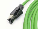 Ethernet Profinet Typ C Cat.5e 2x2x22AWG 4 Pin Female / Cat5e 12’ FT - Maverick Industrial Sales