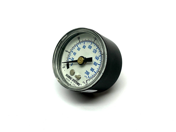 Mamac System Pressure Gauge 0-200kPa 0-30psi - Maverick Industrial Sales