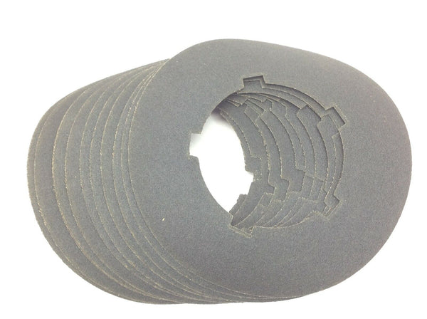 Sanding Disc 80 Grit Silicon Carbide 10” Dia. 5-1/4” ID LOT OF 12 - Maverick Industrial Sales