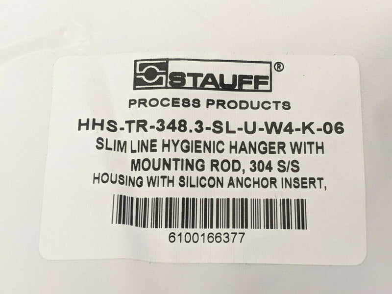Stauff HHS-TR-348.3-SL-U-W4-K-06 Slim Line Hygienic Hanger 6100166377 - Maverick Industrial Sales