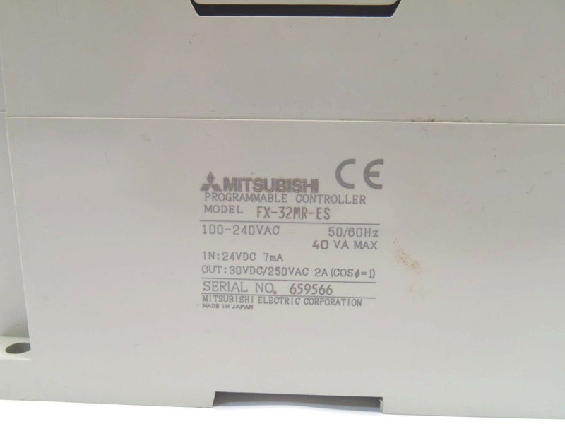 Mitsubishi FX-32MR-ES Programmable Controller 100-240VAC 50/60Hz - Maverick Industrial Sales