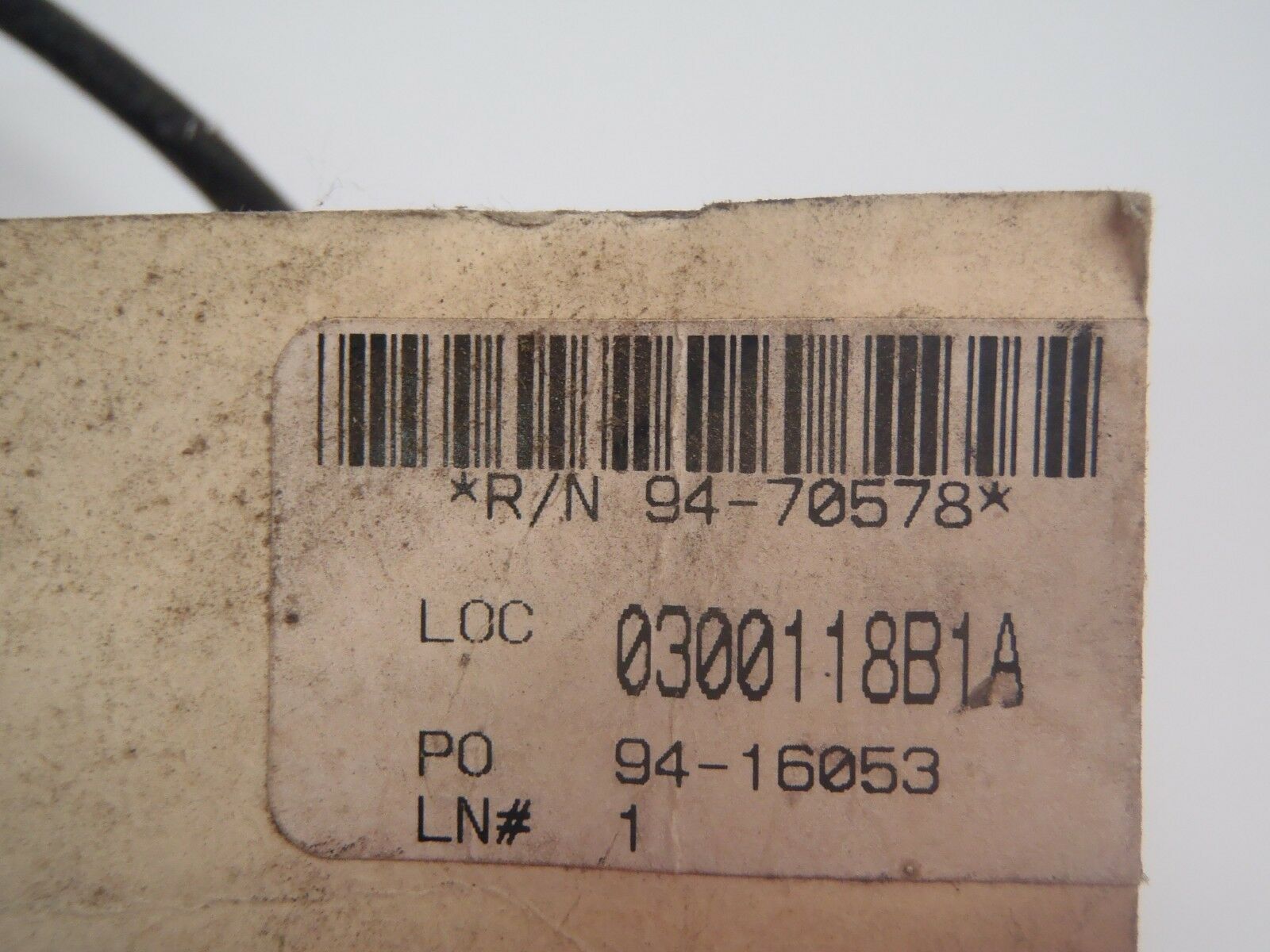 Ingold 307 5 Wire Cable 94-70578 w/ MS27291-1 Connector - Maverick Industrial Sales