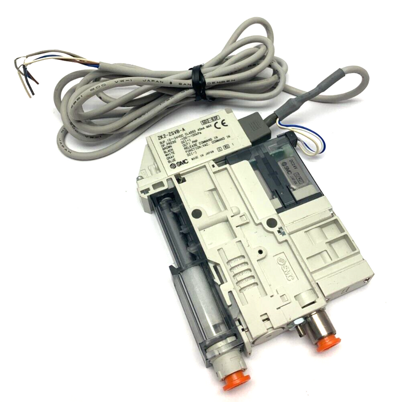 SMC ZK2A10K5RW-07-K Vacuum Ejector w/ ZK2-ZSVB-A Vacuum Switch 12-24VDC - Maverick Industrial Sales