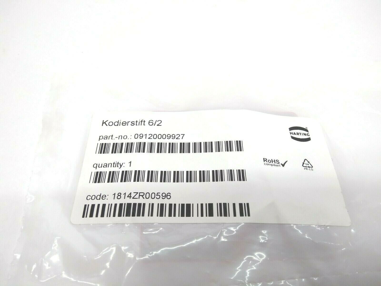 Harting HAN 09120009927 Kodierstift 6/2 Coding Pin for Han Q 5/0 - Maverick Industrial Sales