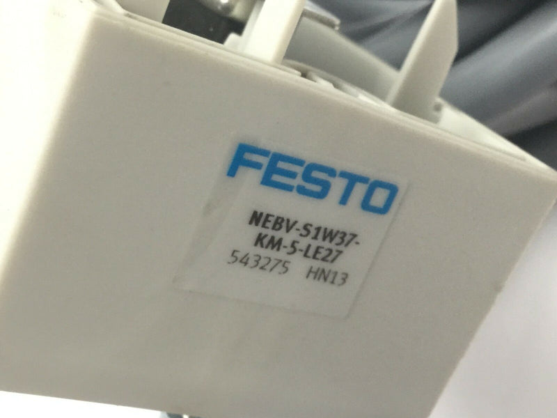 Festo NEBV-S1W37-KM-5-LE27 Connecting Line Cable Plug 543275 - Maverick Industrial Sales