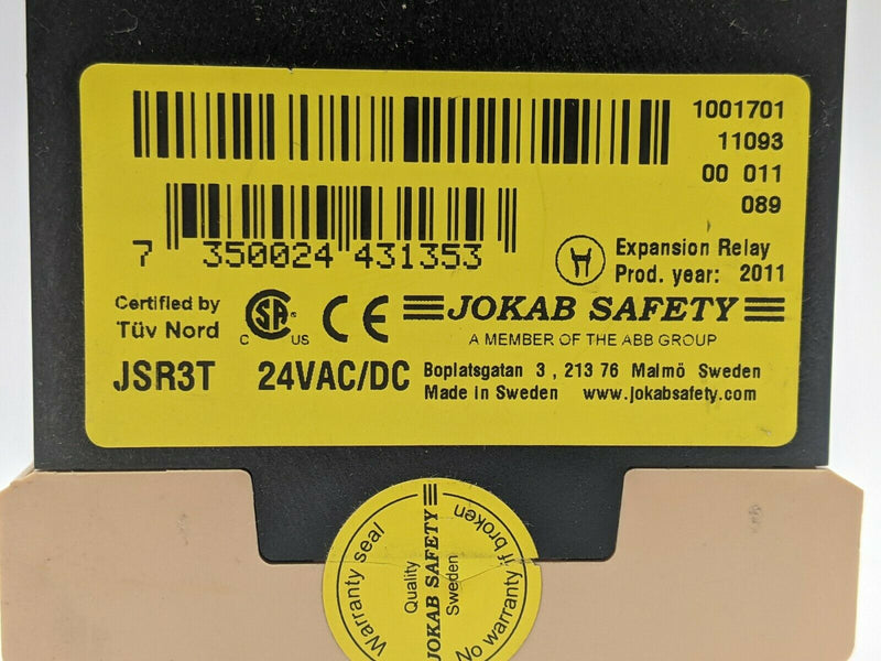 Jokab Safety JSR3T Safety Expansion Relay 2TLA010017R0100 - Maverick Industrial Sales