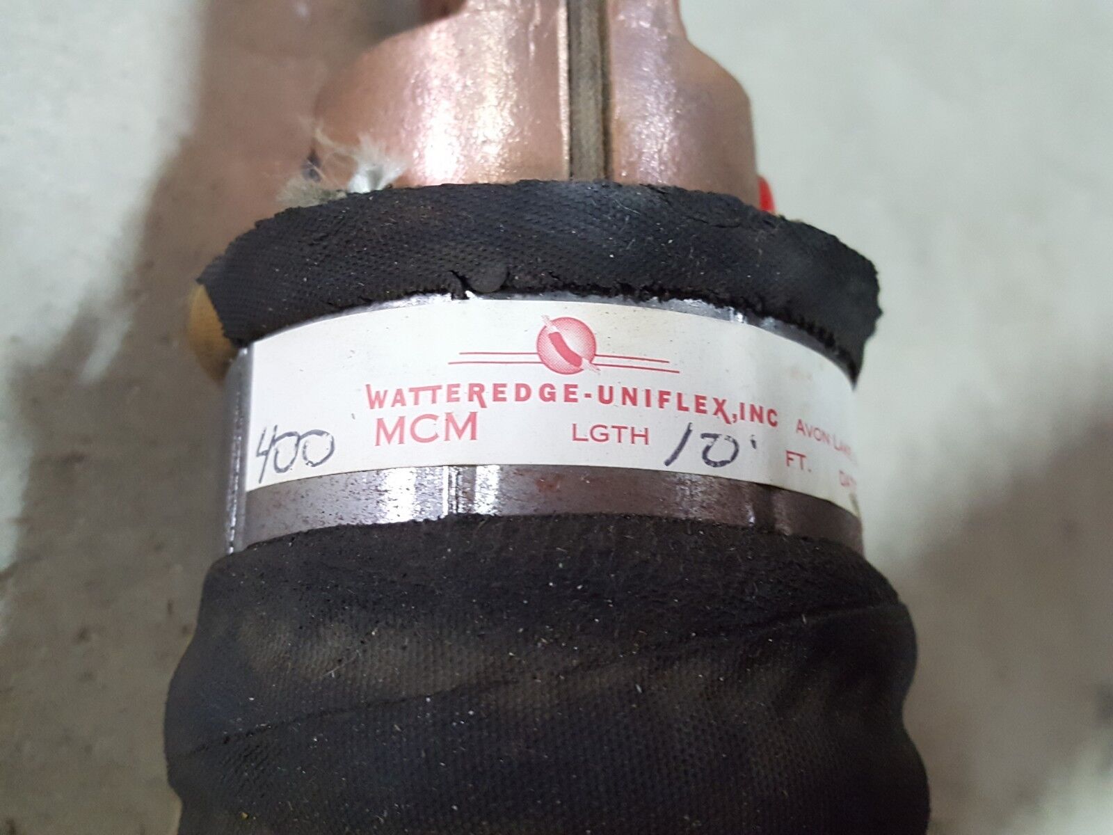 Watteredge Uniflex Robot Welding Jumper Cable 400 MCM 10' foot - Maverick Industrial Sales