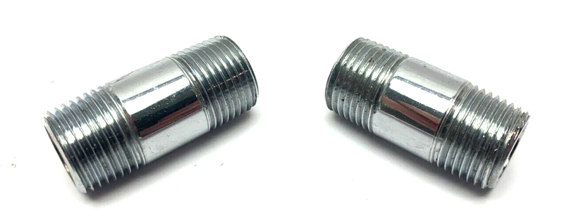 3/8" x 1-1/2" Chrome Plated Brass Nipple LOT OF 2 - Maverick Industrial Sales