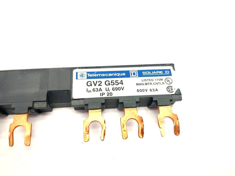 Telemecanique GV2G554 Busbar 5 Tap-Offs 3P 54mm 63A Pitch 055585 