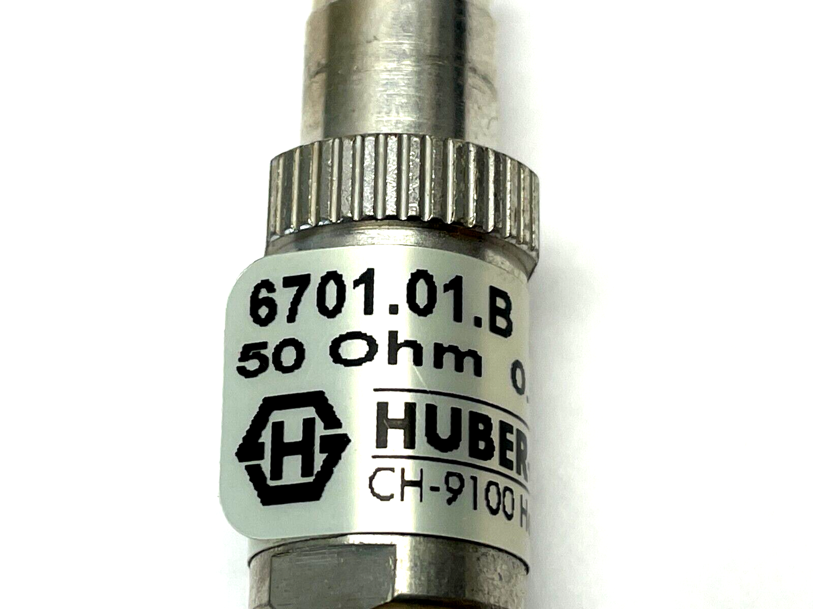 Huber+Suhner 6701.01.B RF Terminators BNC plug(m) BNC jack(f) 0.4W feed through - Maverick Industrial Sales