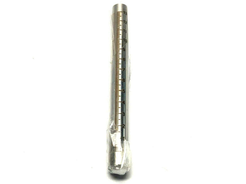 Cylinder Rod w/ Linear Scale 150mm AOL 15mm Diameter 0-130mm Scale - Maverick Industrial Sales